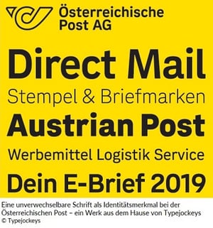 Die unverwechselbare Schrift der Österreichischen Post